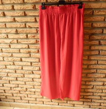 (55) - pantalon femme t.44 rouge - shein - neuf -