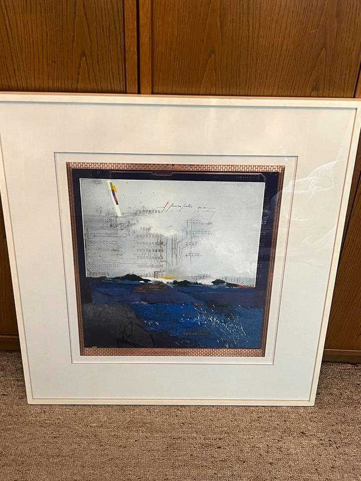 Kader kunst Martin Baeyens UNIEK WERK, Antiek en Kunst, Kunst | Litho's en Zeefdrukken, Ophalen