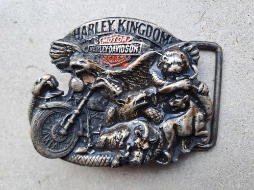 Originele vintage belt buckle Harley Davidson 1993 Baron, Vêtements | Hommes, Ceintures, Comme neuf, Enlèvement