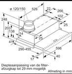 Inbouw dampkap, Elektronische apparatuur, Afzuigkappen, Ophalen, Onderbouw afzuigkap, Zo goed als nieuw, Inbouw