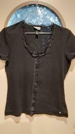 2 x Shirt Street One, avec volant, taille 40 - 2 pièces/1 pr, Vêtements | Femmes, T-shirts, Comme neuf, Manches courtes, Noir