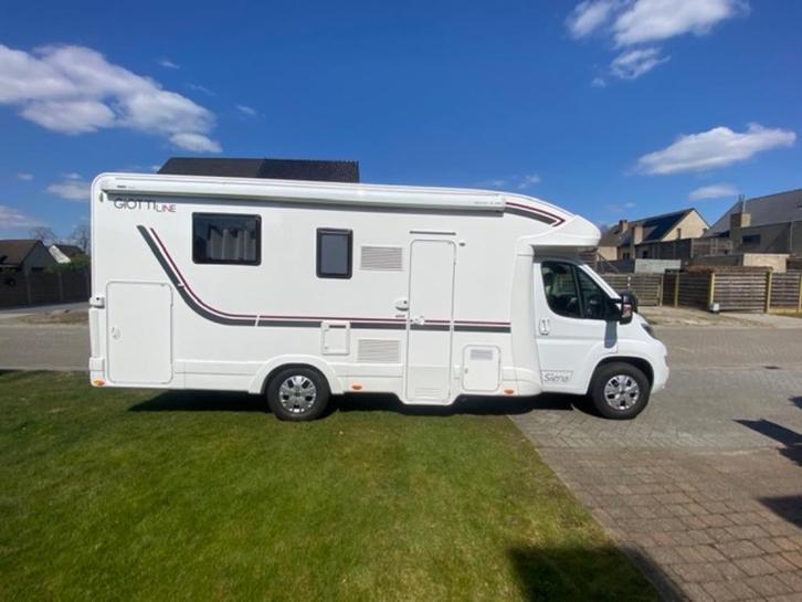 TE KOOP Mobilhome semi-integraal Giottiline Siena 395, Caravans en Kamperen, Mobilhomes, Particulier, tot en met 5, Half-integraal