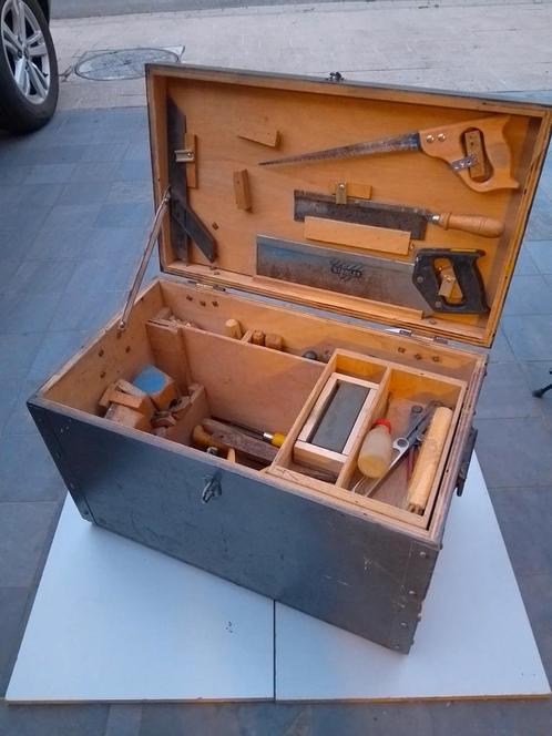 Gereedschapskist gevuld, Doe-het-zelf en Bouw, Gereedschapskisten, Gebruikt, Gevuld, Ophalen