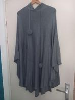 Poncho, Kleding | Dames, Maat 42/44 (L), Zo goed als nieuw, Grijs, Ophalen