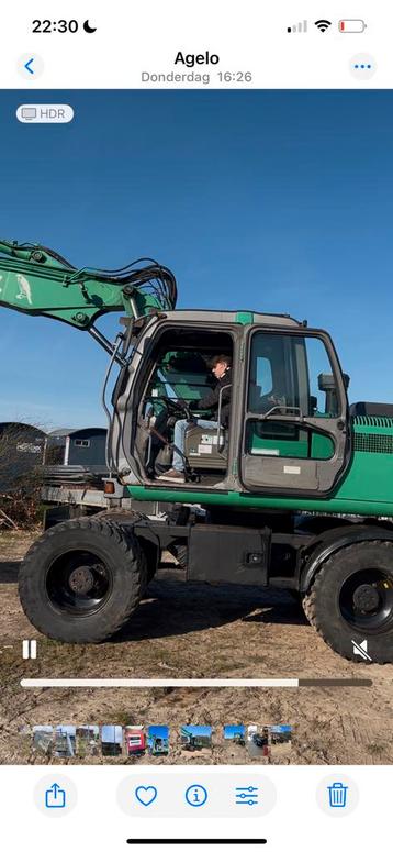 Hitachi ZX 130W 2005 mobiele kraan, Enlèvement, Excavatrice