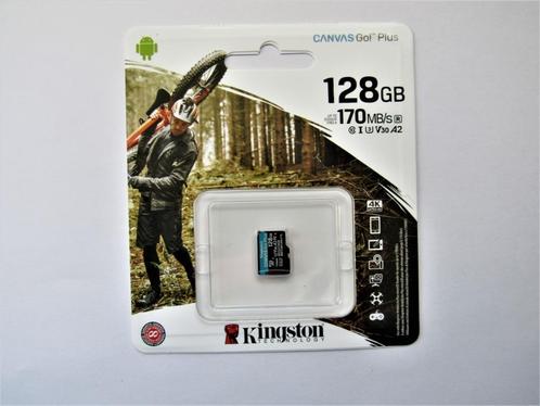 Kingston micro SD kaart 128GB voor 4K HD nieuw, Audio, Tv en Foto, Foto | Geheugenkaarten, Nieuw, MicroSDXC, 128 GB, Smartphone