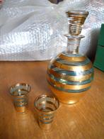 Karaf en twee kleine glazen jaar 1920/1940, Antiek en Kunst, Ophalen