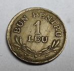 Roemeense munt uit 1924: 1 leu, Postzegels en Munten, Ophalen of Verzenden, Overige landen, Losse munt