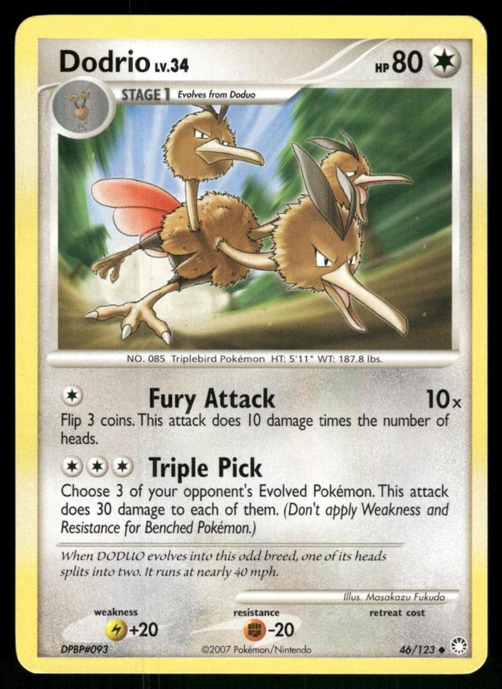 Dodrio 46/123 - Mysterious Treasures (NM), Hobby en Vrije tijd, Verzamelkaartspellen | Pokémon, Gebruikt, Verzenden