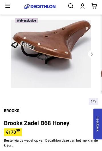 BROOKS originaal fiets zadel %100 echt leer, Fietsen en Brommers, Fietsonderdelen, Ophalen, Algemeen, Nieuw, Brooks