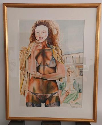 Unieke abstracte kunst te koop – V. D. Ginste, Enlèvement ou Envoi