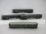 4 Rijtuigen Piko en Liliput, Hobby en Vrije tijd, Gelijkstroom, Wagon, Ophalen of Verzenden, Zo goed als nieuw