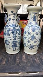 2 celadon  chinese vazen 60cm hoog, Ophalen of Verzenden, Zo goed als nieuw