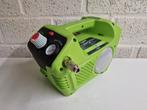 Greenworks accu compressor, Doe-het-zelf en Bouw, Compressors, 6 tot 10 bar, Ophalen of Verzenden, Zo goed als nieuw, Mobiel