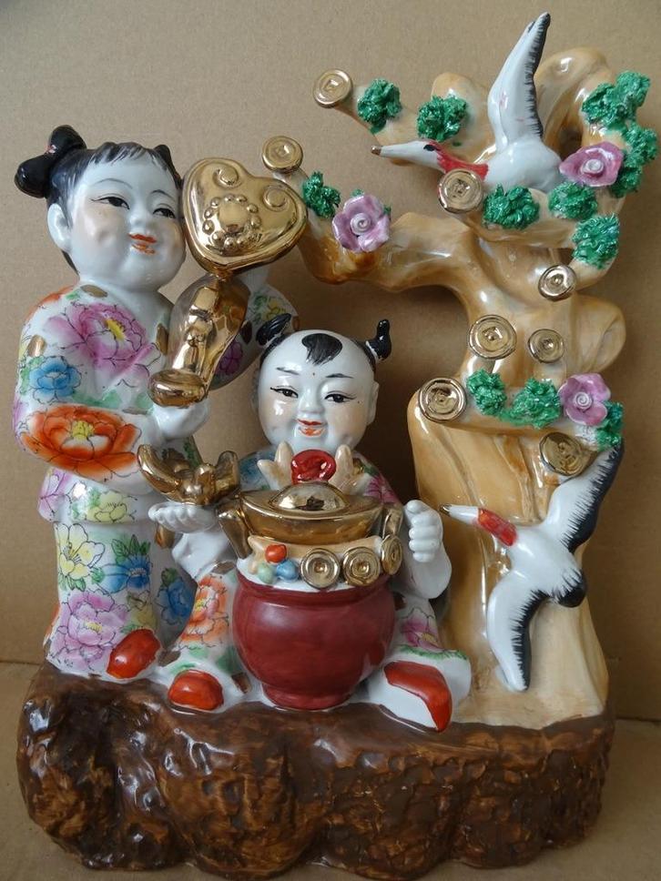 Chinees Boeddhabeeld Chinees geluksbeeld jonge Boeddha 33cm, Huis en Inrichting, Woonaccessoires | Boeddhabeelden, Gebruikt, Ophalen of Verzenden