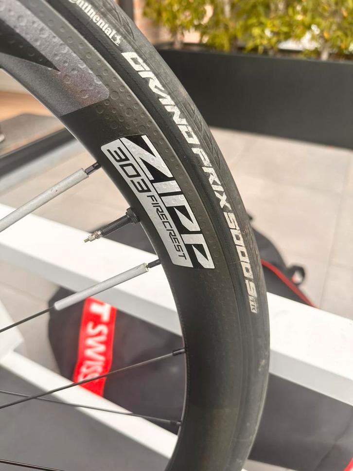 Zipp 303 Firecrest carbon wielset, Fietsen en Brommers, Fietsonderdelen, Zo goed als nieuw, Ophalen