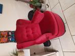 Fluweel rood paarse sofa, Ophalen, Gebruikt, Antiek