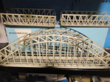 Marklin ponts 7163 + 2 x 7162, Envoi, Utilisé, Pont, Tunnel ou Bâtiment, Märklin