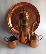 Koperen koffieservies, Antiek en Kunst, Antiek | Servies compleet, Ophalen of Verzenden