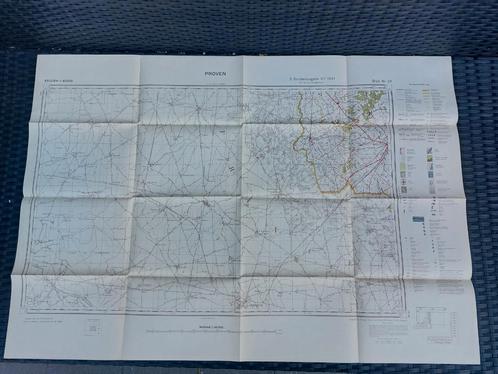 Duitse WO2 Wehrmacht kaart Proven/Poperinge 1941, Verzamelen, Militaria | Tweede Wereldoorlog, Ophalen of Verzenden