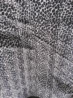 Stuk stof in velours 1.60 op 1.60 met luipaard print, Nieuw, 150 tot 200 cm, 150 tot 200 cm, Rechthoekig