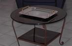 Table de salon en fer forgé et verre, Maison & Meubles, Tables | Tables de salon, Métal, 50 à 100 cm, Rond, 50 à 100 cm