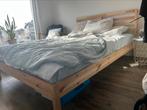 Houten tweepersoonsbed, Huis en Inrichting, Ophalen, Overige kleuren, 210 cm, Tweepersoons