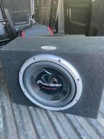 Subwoofer Pioneer 1400W met versterker, Auto diversen, Autospeakers, Ophalen, Zo goed als nieuw