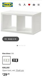 2 stuks: Ikea open kast, kallax 1x2, Huis en Inrichting, Ophalen