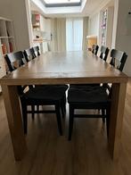 GRATIS eettafel volhout, Huis en Inrichting, Ophalen, Gebruikt, Eikenhout, 200 cm of meer