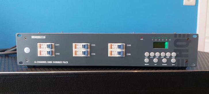 HQ POWER 6-CHANNEL DMX DIMMER PACK, Muziek en Instrumenten, Theaterbelichting, Zo goed als nieuw, Ophalen