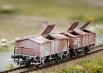 NMBS SNCB | Märklin 46018 | Cargo Klapdekselwagen Set van 2, Hobby en Vrije tijd, Modeltreinen | H0, Wisselstroom, Treinset, Nieuw
