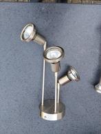 Lampe de plafonnier/applique avec spots en acier inoxydable,, Maison & Meubles, Comme neuf, MODERN, Envoi, Métal