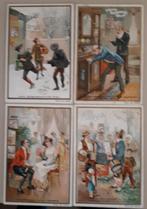 4 CHROMOLITHOS/ LIEBIG S 381 INDOVINELLI XIV 1893 3 x edit B, Antiek en Kunst, Kunst | Litho's en Zeefdrukken, Ophalen of Verzenden