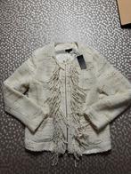 Caroline Biss luxe vest in crème met gouddraad  | Maat 46, Ophalen of Verzenden
