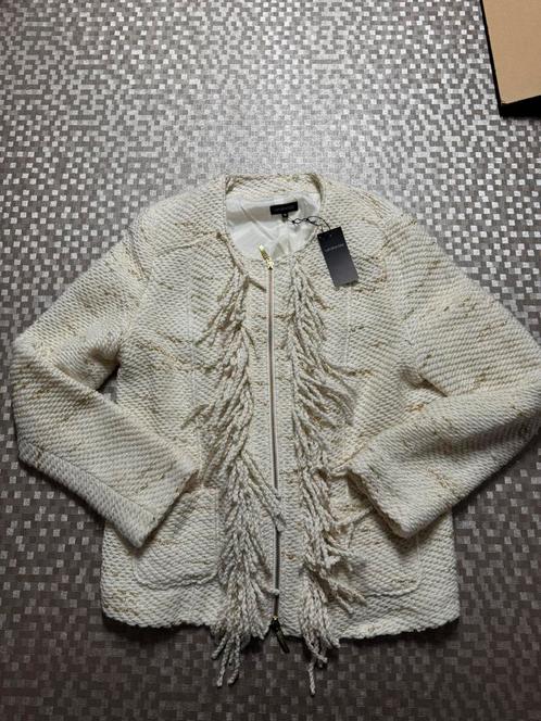 Caroline Biss luxe vest in crème met gouddraad  | Maat 46, Kleding | Dames, Truien en Vesten, Ophalen of Verzenden
