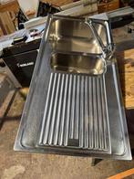 Roestvrijstalen spoelbak met kraan, Ophalen, Zo goed als nieuw, Inox, Kraan