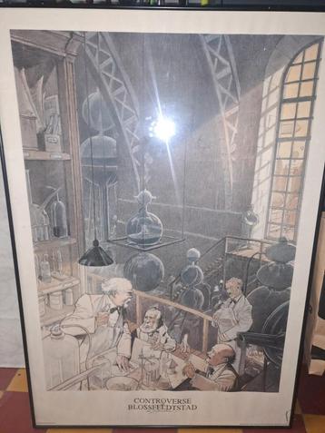 Vieille affiche encadré  beschikbaar voor biedingen