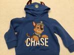 Trui pull sweater mt 92 paw patrol Chase hoodie, Kinderen en Baby's, Kinderkleding | Maat 92, Ophalen of Verzenden