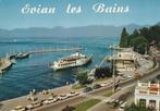 EVIAN  LES  BAINS -  Lac Leman , Promenade + Aanlegplaats, Verzamelen, Postkaarten | Buitenland, Frankrijk, Gelopen, 1960 tot 1980