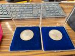 4 stuks zilver in etui Boudewijn. 2x 500 en 2 x 250. 67 gram, Postzegels en Munten, Ophalen of Verzenden, Zilver, Zilver