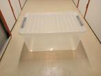 Boîte de rangement plastique SUNWARE 120L 80x50x35cm Q-line, Comme neuf, Synthétique, Enlèvement, Panier