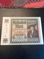 5000 mark Duitsland 1922, Postzegels en Munten, Ophalen of Verzenden, Duitsland, Los biljet