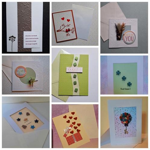 4 cartes (anniversaire, deuil, amour, bonheur...), Hobby & Loisirs créatifs, Cartes | Maison | Fabrication artisanale, Neuf, Enlèvement ou Envoi