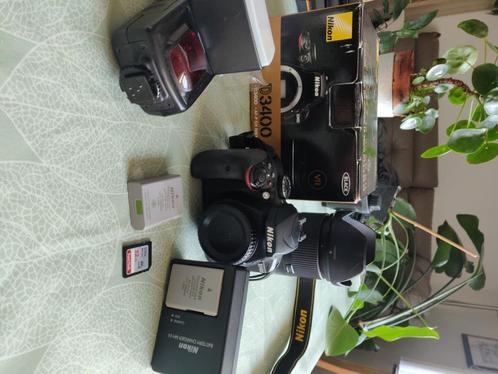 Nikon D3400 + Tamaron 16 - 300 mm + extra., Audio, Tv en Foto, Fotocamera's Digitaal, Gebruikt, Spiegelreflex, Nikon, 8 keer of meer