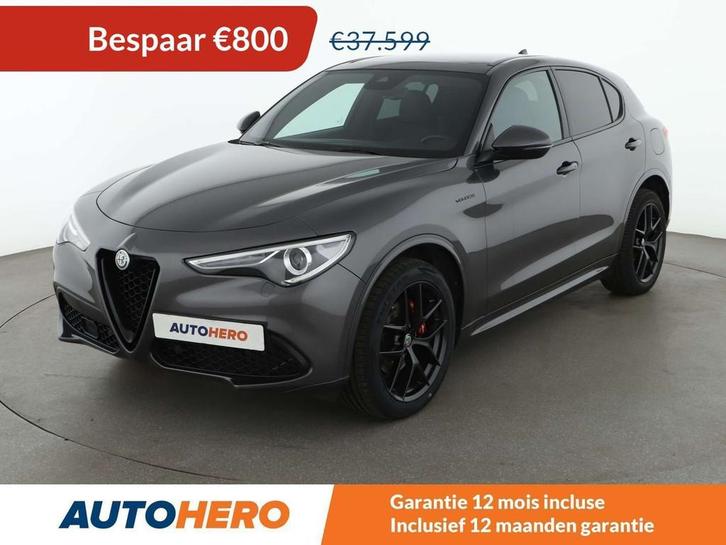 Alfa Romeo Stelvio 2.0 Turbo Veloce Q4 (bj 2021, automaat), Auto's, Alfa Romeo, Te koop, Stelvio, 4x4, ABS, Achteruitrijcamera