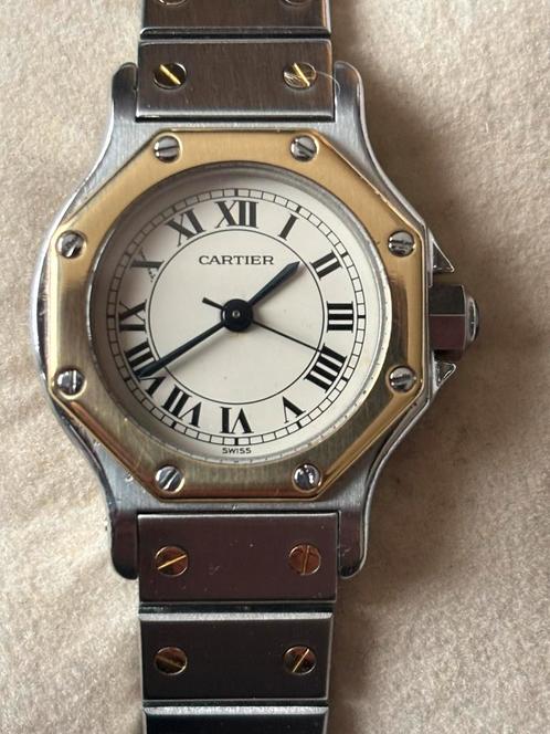 Cartier Santos Ref 0907 automatic., Handtassen en Accessoires, Horloges | Dames, Zo goed als nieuw, Polshorloge, Overige merken