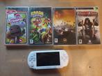 psp met gemas en lader, Ophalen of Verzenden, Gebruikt, Wit, PSP