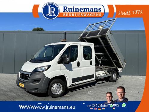 Peugeot Boxer 2.2 HDI / KIPPER / AIRCO / 7 PERSOONS DUBBEL C, Autos, Camionnettes & Utilitaires, Entreprise, ABS, Air conditionné