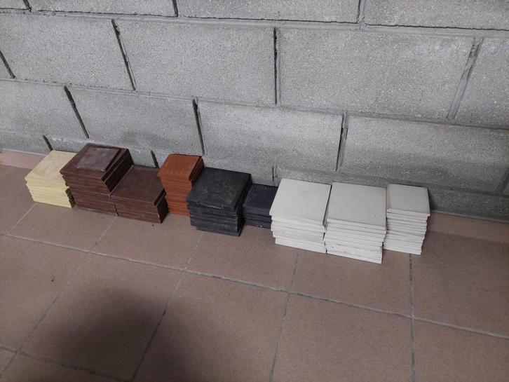 lot keramische tegels Wasserbillig Jurbise Cerabati, Antiek en Kunst, Antiek | Wandborden en Tegels, Ophalen of Verzenden